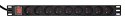 GEMBIRD LISTWA ZASILAJĄCA RACK 19" PDU 1U, 16A, 9X GNIAZDO FRENCH, WTYK FR, KABEL 2M