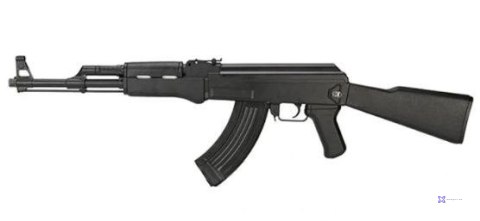 Karabinek AEG Cyma AK47 Tactical Black kal. 6mm (Komplet z Aku i ładowarką)