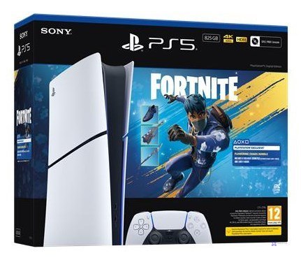 PlayStation 5 Slim Digital + Fortnite Rozkwitający Chaos (OUTLET)