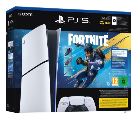 PlayStation 5 Slim Digital + Fortnite Rozkwitający Chaos (OUTLET)