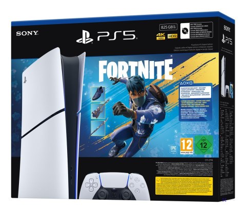 PlayStation 5 Slim Digital + Fortnite Rozkwitający Chaos (OUTLET)