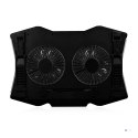 MODECOM CF18 RGB SILENT FAN CZARNA PODSTAWKA CHŁODZĄCA POD LAPTOPA