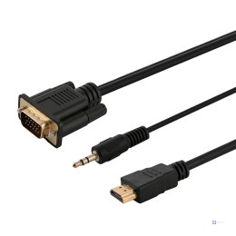 SAVIO KABLE/ADAPTER HDMI-VGA CL-198