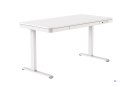 Activejet Biurko z elektryczną regulacją wysokości ET119W-C w kolorze białym. Wymiar blatu 140 x 70 cm. (OUTLET)