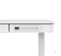 Activejet Biurko z elektryczną regulacją wysokości ET119W-C w kolorze białym. Wymiar blatu 140 x 70 cm. (OUTLET)