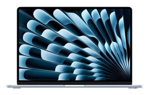 Apple MacBook Air 15,3"Retina 500nit M4 chip with 10-core CPU + 10-core GPU 16GB SSD512 2xTB4 BLKB 1Y Sky Blue (WYPRZEDAŻ)