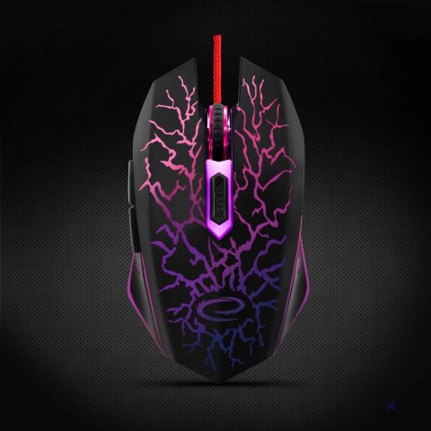 Mysz Esperanza Lightning EGM211R (optyczna; 2400 DPI; kolor czarny)