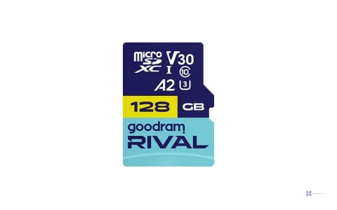GOODRAM microSDXC 128GB V30 A2 UHS I U3 RIVAL + adapter