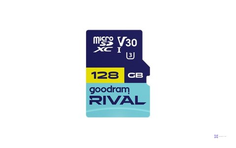 GOODRAM microSDXC 128GB V30 UHS I U3 RIVAL + adapter