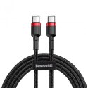 Kabel Baseus CATKLF-H91 (USB typu C M - USB 2.0 M; 2m; kolor czarno-czerwony)