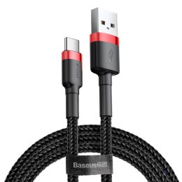Kabel Baseus Cafule CATKLF-A91 (USB 2.0 - USB typu C ; 0,50m; kolor czarno-czerwony)