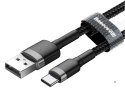 Kabel Baseus Cafule CATKLF-AG1 (USB 2.0 - USB typu C ; 0,50m; kolor ciemnoszary)