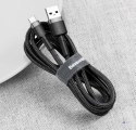 Kabel Baseus Cafule CATKLF-AG1 (USB 2.0 - USB typu C ; 0,50m; kolor ciemnoszary)