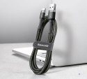 Kabel Baseus Cafule CATKLF-AG1 (USB 2.0 - USB typu C ; 0,50m; kolor ciemnoszary)