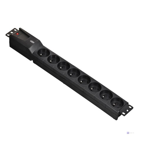 Listwa przeciwprzepięciowa Lestar LZRM 810 BW G-A K.:CZ 1,5M IEC3 (8 x UTE; 1,5m; kolor czarny)