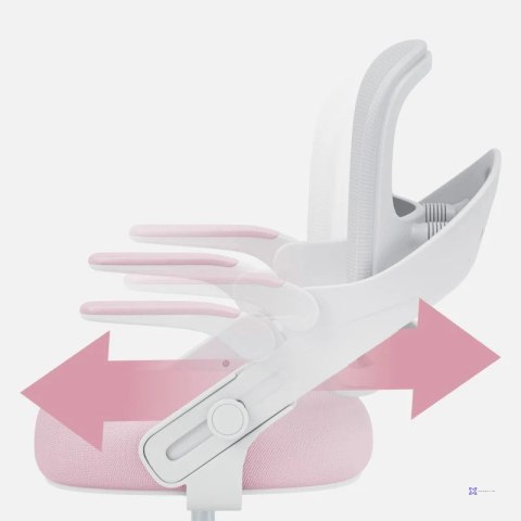 Fotel obrotowy Junior 4.3 Pink-Grey