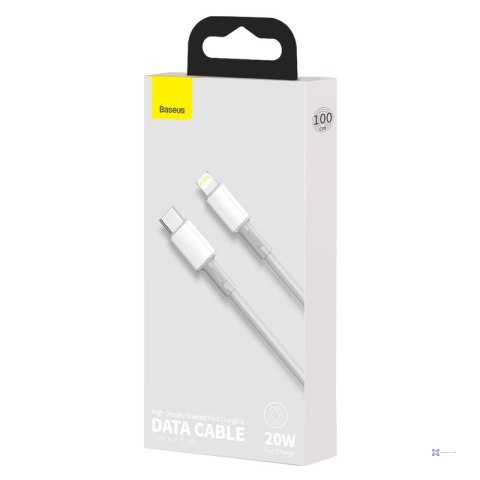 BASEUS KABEL USB-C DO LIGHTNING 20W, 5A, 1M(BIAŁY)