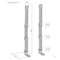 MACLEAN UCHWYT VESA NA SOUNDBAR UNIWERSALNY 15KG MAX MC-335