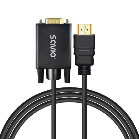 SAVIO KABEL/ADAPTER HDMI (M) - VGA (M) CL-197