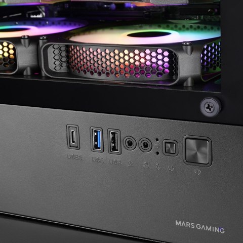 TACENS MARS MC-VECTOR 4xARGB USB-C mATX- obudowa/cases