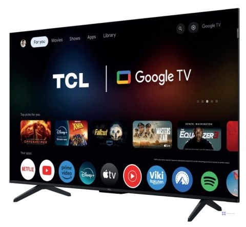 Telewizor TCL 50P71K QLED 50" 4K Ultra HD Google TV Dolby Atmos DVB-T2 Aluminiowy