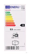Telewizor SHARP 43HR7265E QLED 43" 4K Ultra HD Google TV Dolby Digital Plus DVB-T2 Czarny