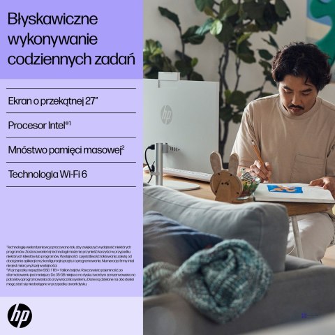 HP AiO 27-cr0224nw i5-1335U 27.0"FHD IPS 300nits AG 16GB DDR4 3200 SSD512 Iris Xe Graphics LAN Cam1080p+IR NoOS Shell White Shel