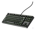 KLAWIATURA DLA GRACZY GENESIS THOR 404 TKL US PODŚWIETLENIE RGB MECHANICZNA CZARNA KAILH BOX BROWN