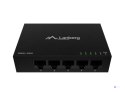 LANBERG SWITCH DSM1-1005 5X1GB/S NIEZARZĄDZALNY GIGABIT ETHERNET DESKTOP 12V (OBUDOWA METALOWA)