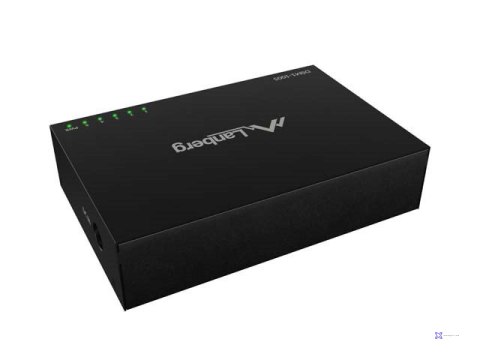 LANBERG SWITCH DSM1-1005 5X1GB/S NIEZARZĄDZALNY GIGABIT ETHERNET DESKTOP 12V (OBUDOWA METALOWA)