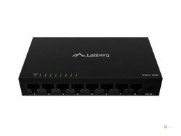 LANBERG SWITCH DSM1-1008 8X1GB/S NIEZARZĄDZALNY GIGABIT ETHERNET 12V (OBUDOWA METALOWA)