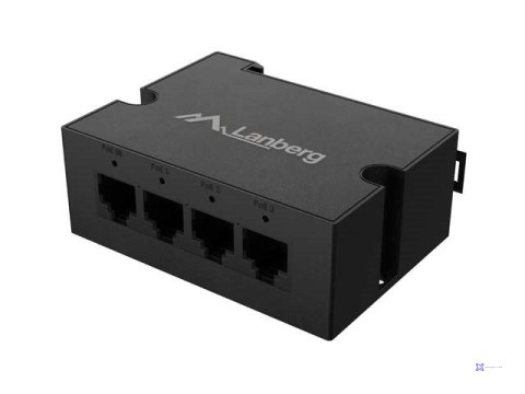 LANBERG SWITCH POE EXTENDER 1XIN 3XOUT 1GB ETHERNET DIN RAIL 90W