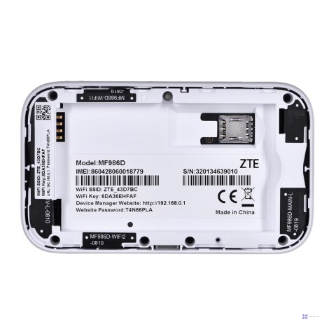 Router ZTE MF986D 4G UFI LTE CAT12/13 1x USB Type C, 1x SIM socket 2x TS-9 (OUTLET)