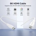 UNITEK KABEL HDMI 2.1 8K HDR BIAŁY 1,5M