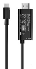 UNITEK KABEL USB-C - HDMI 4K60HZ Z PORTEM PD 100W M/M