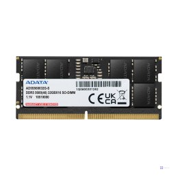 ADATA SODIMM DDR5 16 GB 5600 MHz CL46 AD5S560016G-S