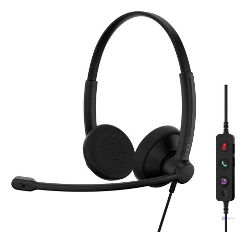 Słuchawki nauszne przewodowe EPOS IMPACT 100 MS Stereo USB-C + USB-A