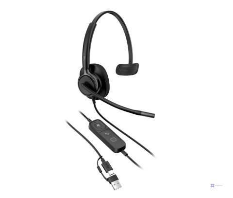 Słuchawki przewodowe HP Poly Mission 415 Monaural USB Wired Headset Classic