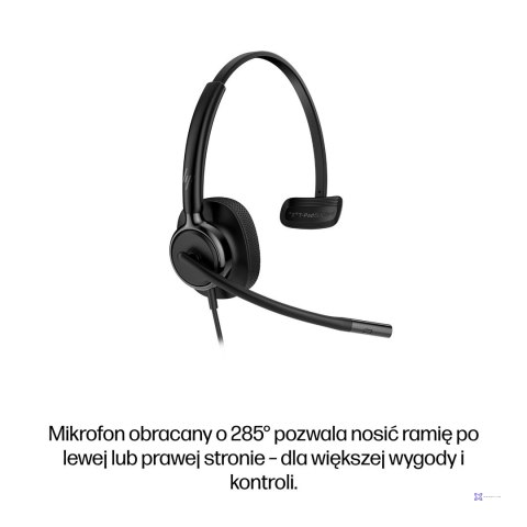 Słuchawki przewodowe HP Poly Mission 415 Monaural USB Wired Headset