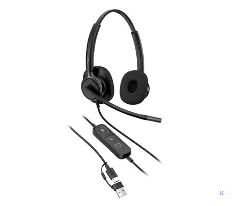Słuchawki przewodowe HP Poly Mission 425 Stereo USB Wired Headset Classic