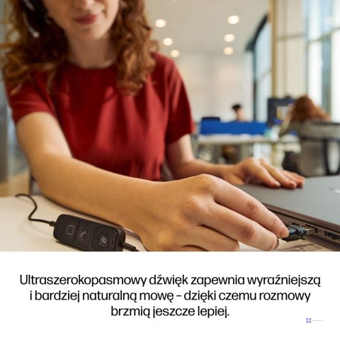 Słuchawki przewodowe HP Poly Mission 625 Stereo USB Wired Headset