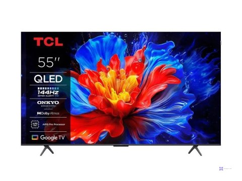 Telewizor TCL 55P81K QLED 55" 4K Ultra HD 120Hz Google TV Dolby Atmos Metaliczny
