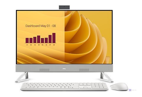 Dell 27 AiO EC27250 Core 7-150U 27.0"FHD Touch IPS 250nits 16GB DDR5 SSD1TB Intel Graphics Cam WLAN + BT Backlit Kb W11Pro 3Y Pr