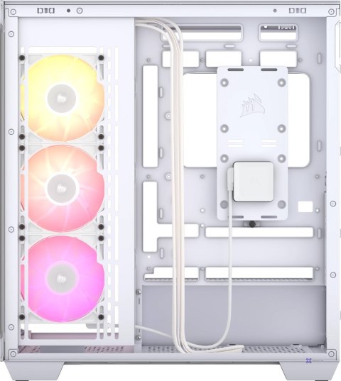 ICUE LINK 3500X RGB Tempered Glass Mid-Tower, White