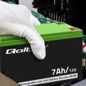 QOLTEC AKUMULATOR AGM 12V | 7AH | MAX. 105A | SECURITY