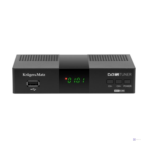 KRUGER & MATZ DEKODER DVB-T2 H.265 HEVC KM0550D