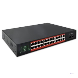 Qoltec Przełącznik sieciowy SWITCH Gigabit Ethernet | 24x RJ45 | 2x SFP | 1000 Mb/s (OUTLET)