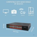 Qoltec Przełącznik sieciowy SWITCH Gigabit Ethernet | 24x RJ45 | 2x SFP | 1000 Mb/s (OUTLET)