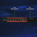Qoltec Przełącznik sieciowy SWITCH Gigabit Ethernet | 24x RJ45 | 2x SFP | 1000 Mb/s (OUTLET)