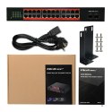 Qoltec Przełącznik sieciowy SWITCH Gigabit Ethernet | 24x RJ45 | 2x SFP | 1000 Mb/s (OUTLET)
